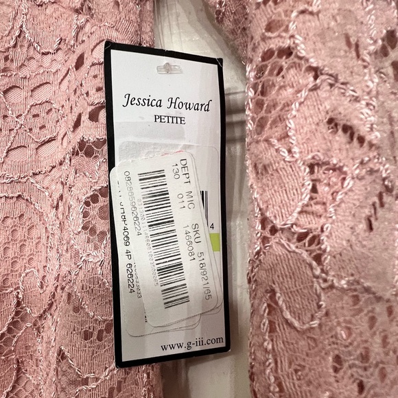 Peach lace dress (NWT) - not for sale (donated) - Picture 2 of 4